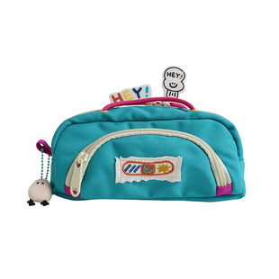 若素良品新款可爱女孩学生笔袋大容量多功能实用文具小杂物收纳包