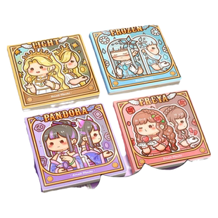 小麻薯魔法系列方方本套装网红weeks手账本新款胶带魔法贴纸全套工具手杖方格本手帐本便宜方格本女孩新品