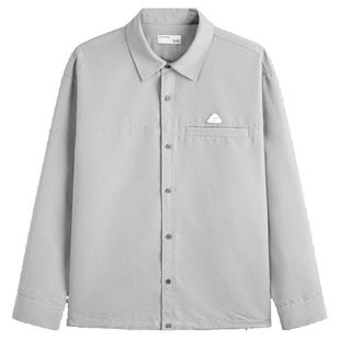 GXG男装 浅灰绿休闲衬衫式夹克 24年春季品GFX12101341