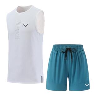 2025新款纳达尔同款男子定制透气健身速干网球服跑步背心健身装备