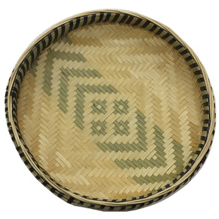 秀珍簸箕筲箕筛子提篮竹篮竹筐撮箕菜筐收纳筐酒店复古装饰品包邮