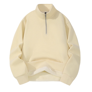 班尼路S&K奥粒绒半拉链卫衣男款秋冬加绒加厚立领外套男士打底衫A