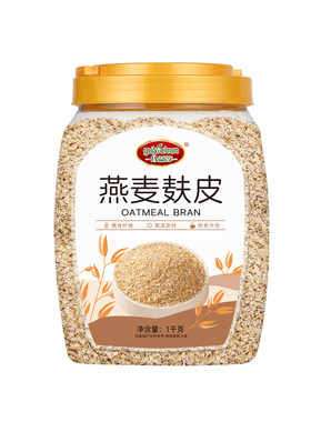 燕麦纯燕麦麸皮即食免煮高纤无糖精营养早餐饱腹麦片控糖食用代餐
