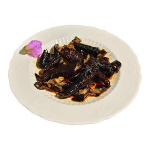 盐帮无骨乌鸡脚250g江湖聚食品麻辣黑鸡脚餐厅即食去骨红油凤爪