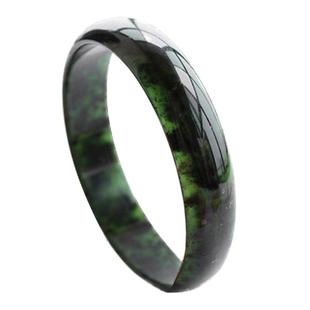 药王石纯天然陕西蓝田墨玉手镯子蓝田玉手镯玉镯子玉器天然玉手镯