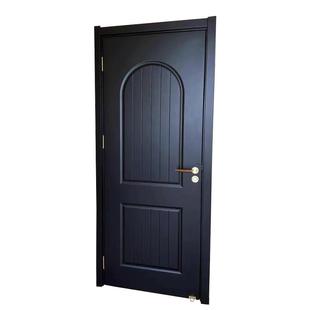 法式复古风室内卧室门多层实木烤漆实木复合美式全实木黑色房间门