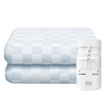 彩虹电热毯双人双控开关家用机械恒温单人电褥子官方旗舰店正品