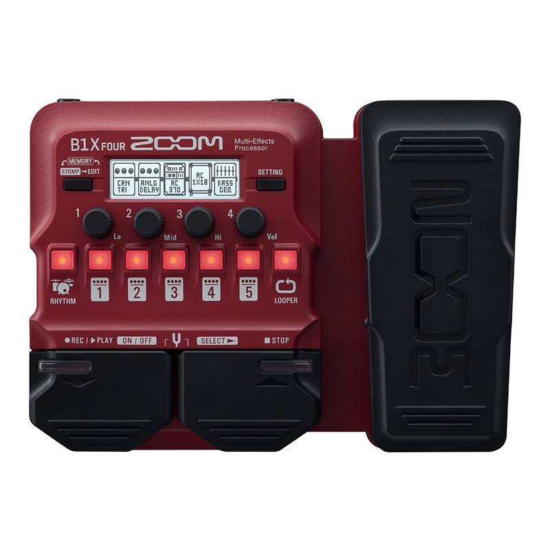 ZOOM效果器 B1X B2 FOUR B3N电贝司贝斯BASS综合效果器带鼓机LOOP