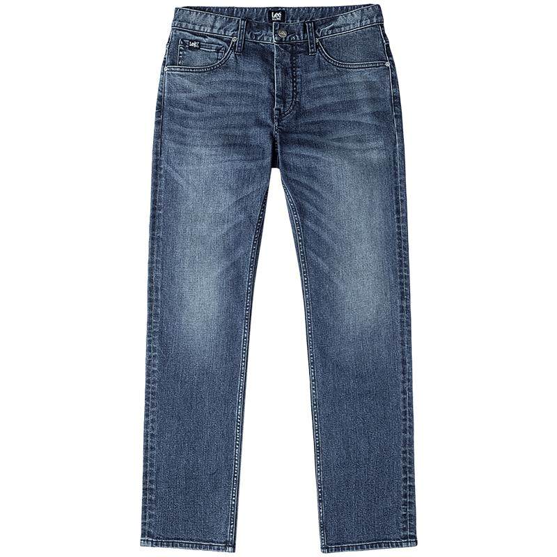 【张凌赫代言】Lee25秋冬新723修身中腰直筒五袋款深蓝色男牛仔裤