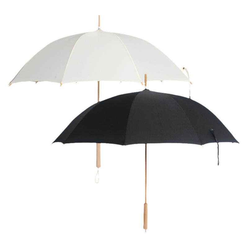 竹纸伞竹语实木长柄直杆晴雨伞