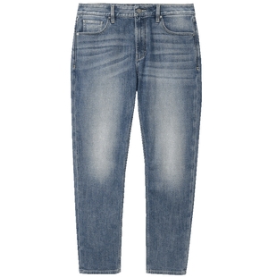 905杰克琼斯秋季牛仔裤男装锥形猫须水洗长裤子225332143男款