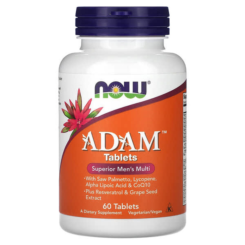 Now诺奥男士多维复合维生素矿物质ADAM成年男性锯棕榈番茄红素辅Q