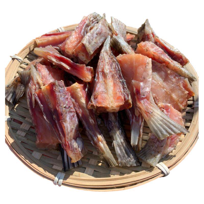 草鱼尾咸鱼干货大别山盐腌制