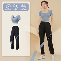 Синий комплект, синие штаны для отдыха, короткий рукав