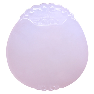 天然新疆羊脂玉平安无事牌 白玉带糖和田玉吊坠男女款红糖玉牌子