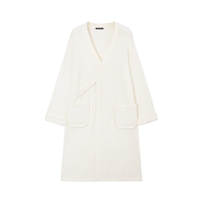 从轻闪闪熊猫绒睡袍女质感