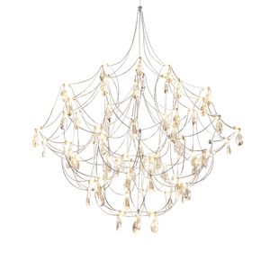 凯乔 萤火虫水晶吊灯现代轻奢意式别墅客厅吊灯创意个性复式公寓