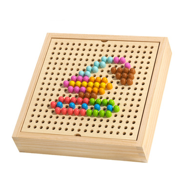 蘑菇钉拼图小班益智区材料