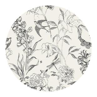 卫生间墙纸自粘法式燕子浴室防水防潮厕所贴纸厨房专用瓷砖壁纸贴