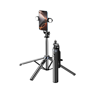 防抖自拍杆落地四脚架旅游演唱会直播手机相机通用拍照神器远程蓝牙遥控器360度旋转多功能手持云台2025新款