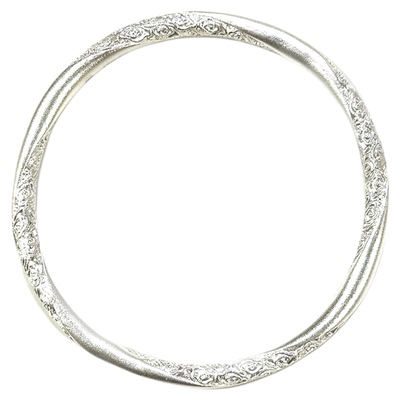 燕归雪中月国风新中式足银手镯女