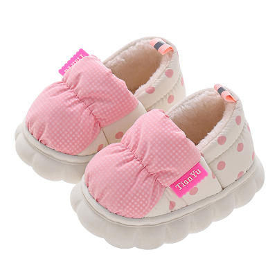 男童女童棉拖鞋猫爱语防水冬季