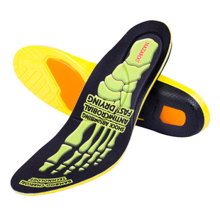 弹力减震运动鞋垫加厚吸汗防滑除臭足弓支撑男女羽毛篮球军训跑步