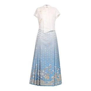 【重回汉唐花笺】改良竖领大襟短袖衫汉服女装日常上衣国风新中式