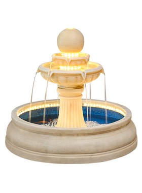 创意球型循环水流水摆件轻奢高端