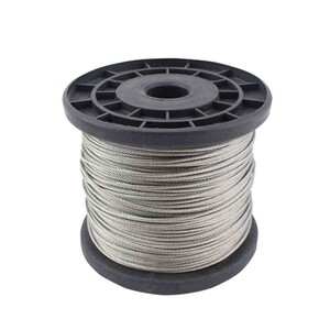 超柔软钢丝绳 304不锈钢钢丝线 牵引绳 大棚绳 磨具绳 4mm 7*19
