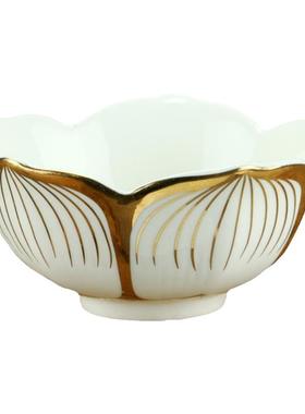 陶瓷供杯莲花碗供佛上供碗供水碗