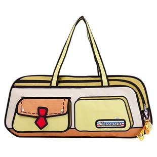 川崎海绵宝宝联名款羽毛球包手提包漫画风大容量多功能派大星包