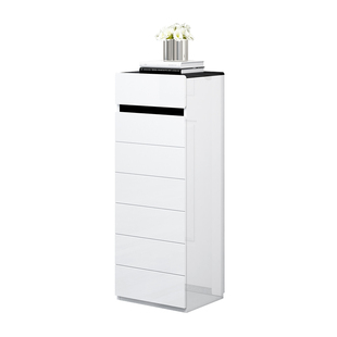 小鞋柜迷你单门4050烤漆白电梯口小号户型窄高家用进门口储物鞋柜