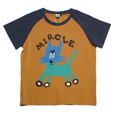 撞色插肩袖正肩短款修身短袖T恤