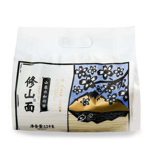 羞山官厅正宗湖南益阳桃江修山面条泉水银丝宽面家用袋装细面挂面
