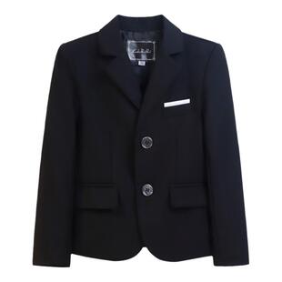 儿童西装套装男童秋冬西服春秋款小主持人男孩钢琴演出服花童礼服