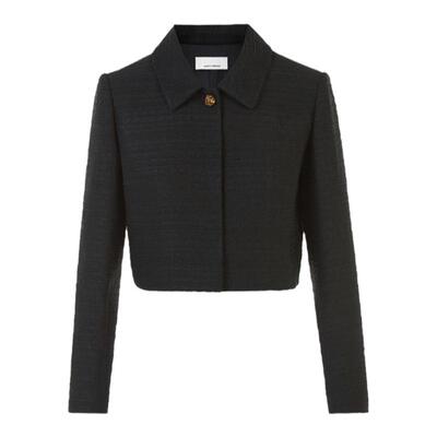 【朗姿Basic衣橱】小香风肌理感气质上衣2024秋新款高级感短外套