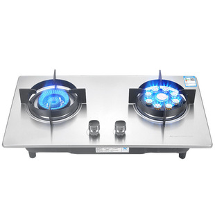 珍的600小开孔家用燃气灶大火力猛火鸳鸯灶台嵌两用式双灶煤气灶