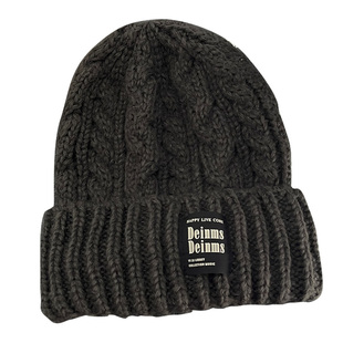 TUshu/大版复古麻花款～秋冬针织帽子男女百搭保暖护耳防寒毛线帽