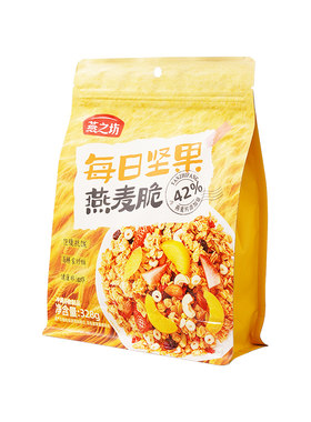 燕之坊每日坚果燕麦脆非油炸即食代餐早餐水果坚果燕麦片干吃谷物