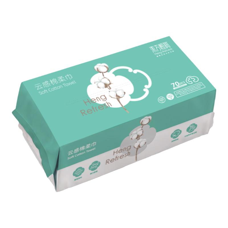 东方恒润洗脸巾一次性抽取式加大加厚孕婴可用干湿两用云感棉柔巾