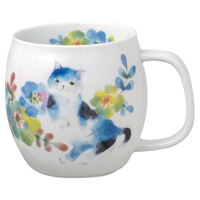 可爱喵咪陶瓷马克杯美浓烧