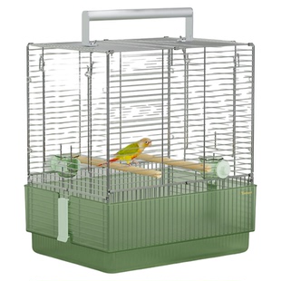 优嗖W042外带大号鸟笼鹦鹉外出便携不锈钢笼豪华家用虎皮牡丹防溅