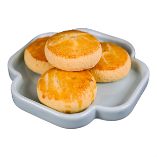 花满园碧螺春茶饼苏州特产传统糕点心苏式茶点心怀旧零食小吃茶点