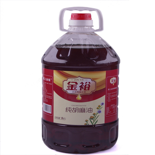 宁夏金裕纯胡麻油正品正棕亚麻籽油5L月子食用油非山西内蒙古甘肃
