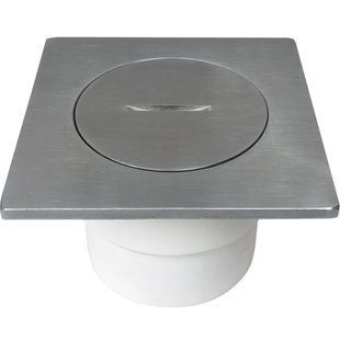 304不锈钢清扫口地漏PVC-U地面检查口盖地面扫除口堵头 DN  110