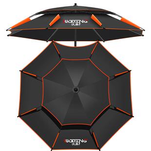 2026新款防暴雨钓鱼伞大钓伞2.4万向加厚雨伞防风遮阳防雨垂钓伞