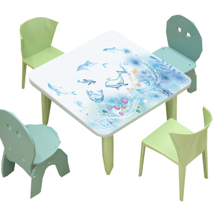 幼儿园桌布批发定制桌画防水防油防烫卡通儿童印花耐脏绘画桌垫