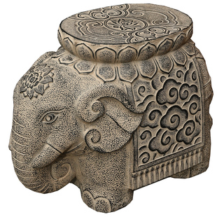 大象摆件大门口看门镇宅仿石墩子石鼓门墩门前两侧一对花盆底座