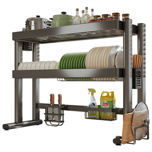 厨房水槽置物架台面碗碟收纳架多功能洗碗架水池上放碗盘架沥水架